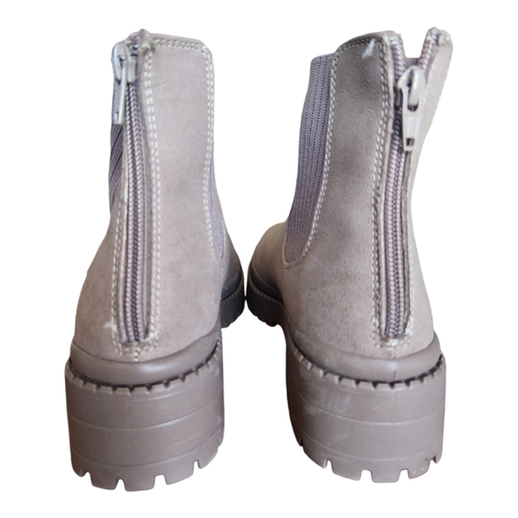 Steve Madden Kids Hazzel Pullon Zip Chelsea Boots size 3 Taupe - Picture 3 of 13